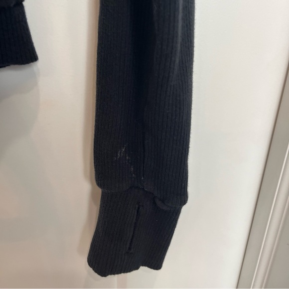 Women’s Gymshark Black Wrap Cardigan Hoodie Long Sleeve Size Small - Picture 6 of 9